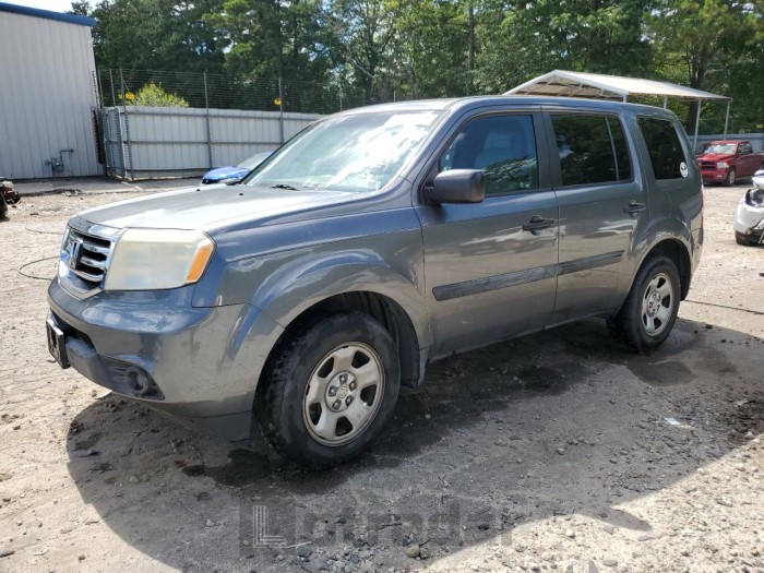 HONDA PILOT 2012 VIN 5FNYF3H24CB017799