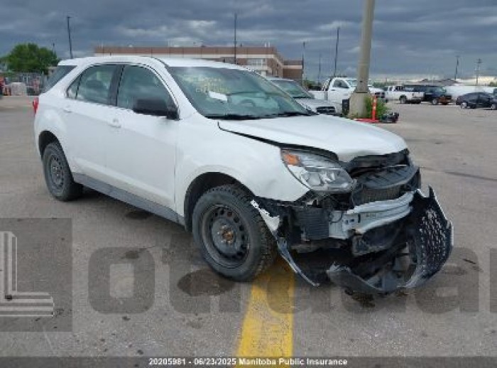 CHEVROLET EQUINOX 2016 VIN 2GNFLEEK6G6268830