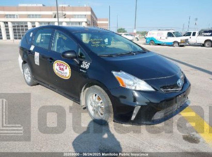 TOYOTA PRIUS V 2014 VIN JTDZN3EU6E3354603