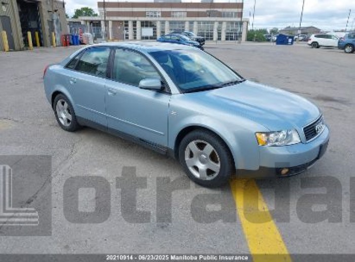 AUDI A4 2003 VIN WAULC68E93A322249
