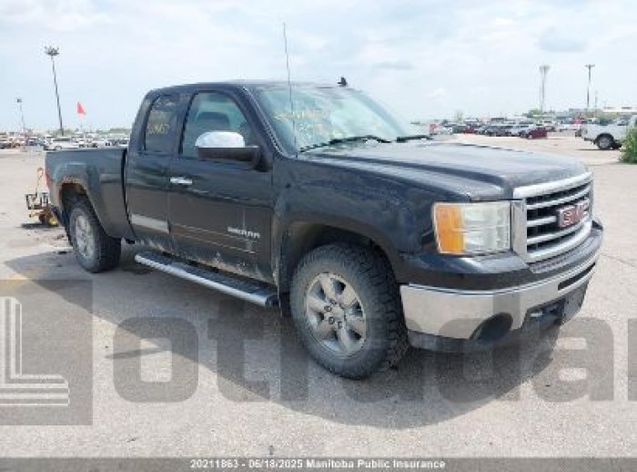GMC SIERRA 1500 SLE EXT CAB 2012 VIN 1GTR2VE78CZ125171