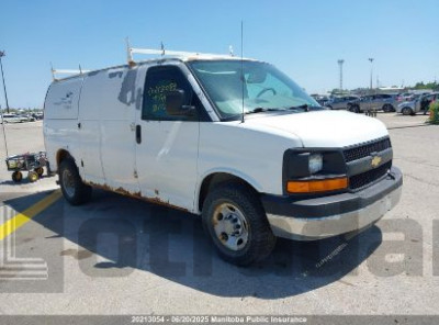 CHEVROLET EXPRESS 2500 CARGO VAN 2007 1GCGG25VX71213648