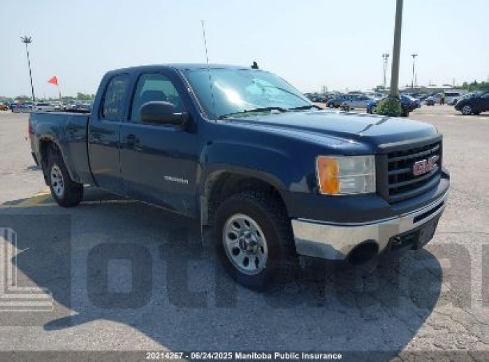 GMC SIERRA 1500 WT EXT CAB 2012 VIN 1GTR2TEA5CZ154109