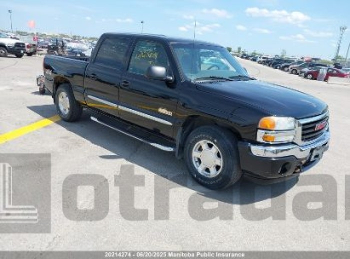 GMC SIERRA 1500 SLE CREW CAB 2005 VIN 2GTEK13T451383416