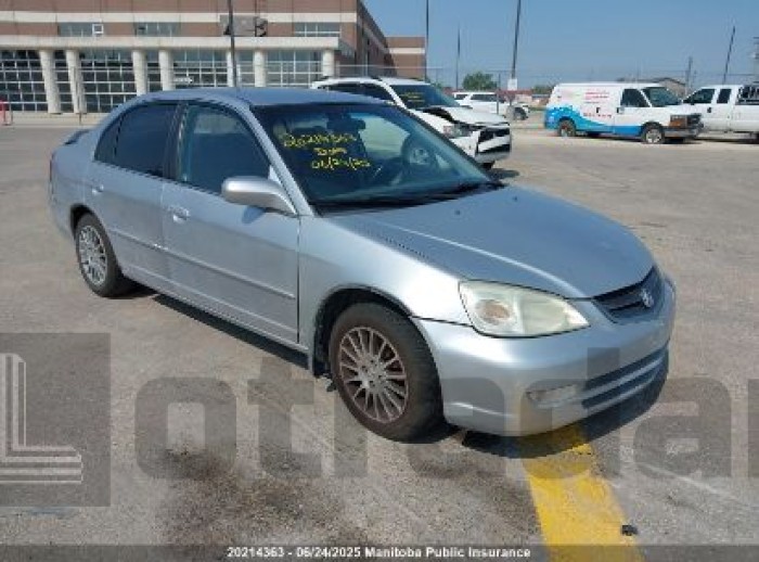 ACURA 1.7 EL TOURING 2001 VIN 2HHES36681H005440