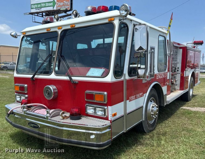 FEDERAL MOTORS INC pumper fire truck 1986 VIN 1F9PBAA8XF1037372
