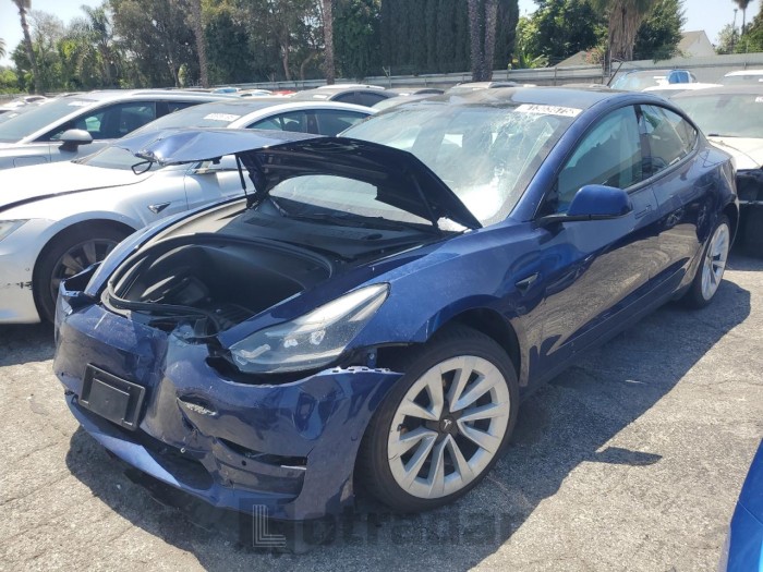 TESLA MODEL 3 2022 VIN 5YJ3E1EAXNF304452