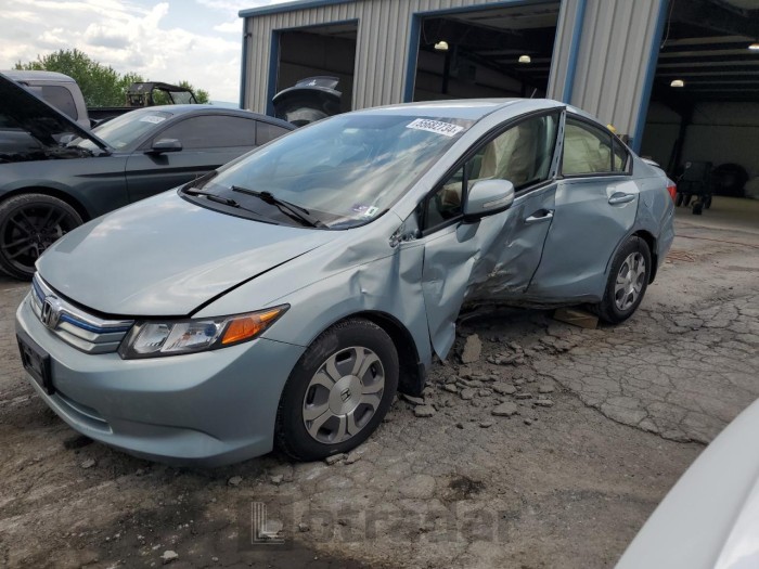 HONDA CIVIC 2012 VIN JHMFB4F26CS010303