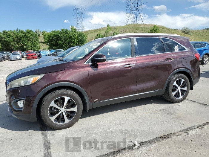 KIA SORENTO 2016 VIN 5XYPHDA1XGG001585