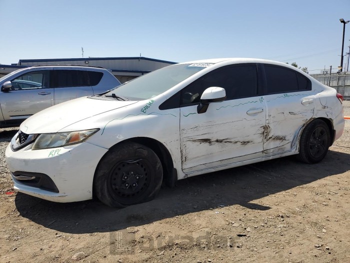 HONDA CIVIC 2013 VIN 19XFB2F59DE289606