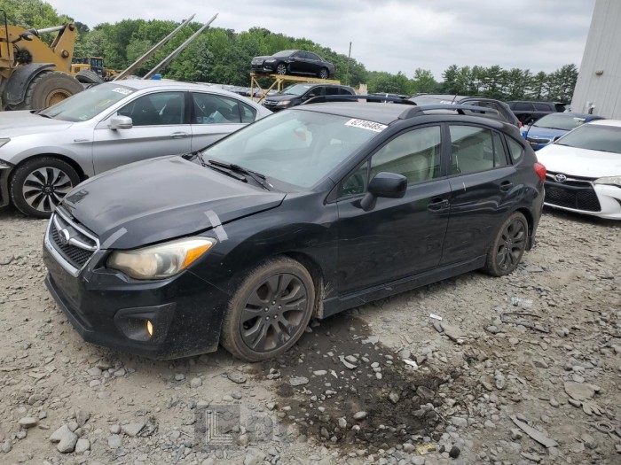 SUBARU IMPREZA 2012 VIN JF1GPAL69CH211404
