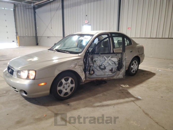 HYUNDAI ELANTRA 2003 VIN KMHDN45D83U685508