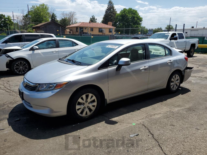 HONDA CIVIC 2012 VIN 19XFB2F56CE056751