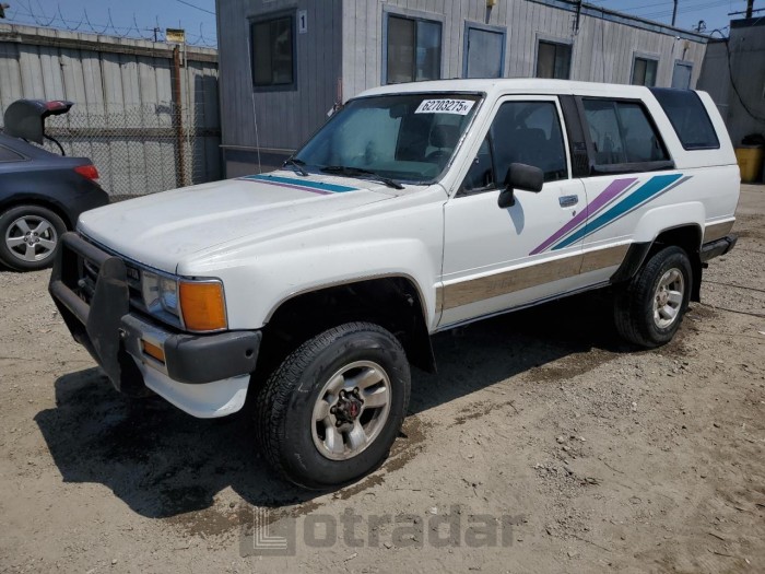 TOYOTA 4RUNNER 1989 VIN JT3VN66W5K0036179