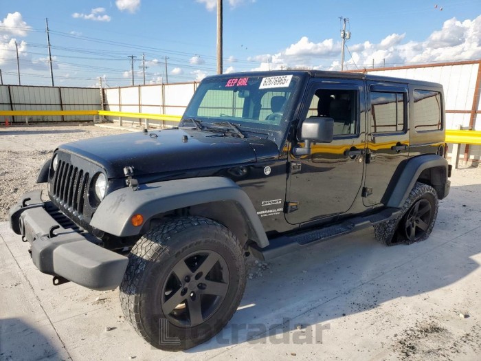 JEEP WRANGLER 2016 VIN 1C4BJWDG5GL325168