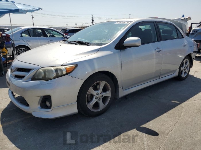 TOYOTA COROLLA 2012 VIN 5YFBU4EEXCP034210