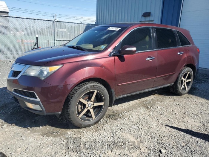 ACURA MDX 2013 VIN 2HNYD2H39DH512899