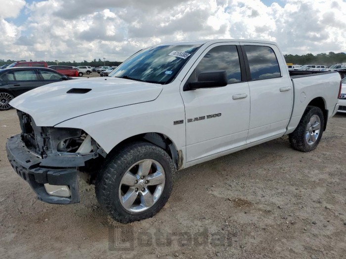 DODGE RAM 1500 2012 VIN 1C6RD7MT6CS288678