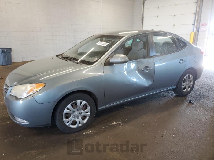 HYUNDAI ELANTRA 2010 VIN KMHDU4AD6AU843012