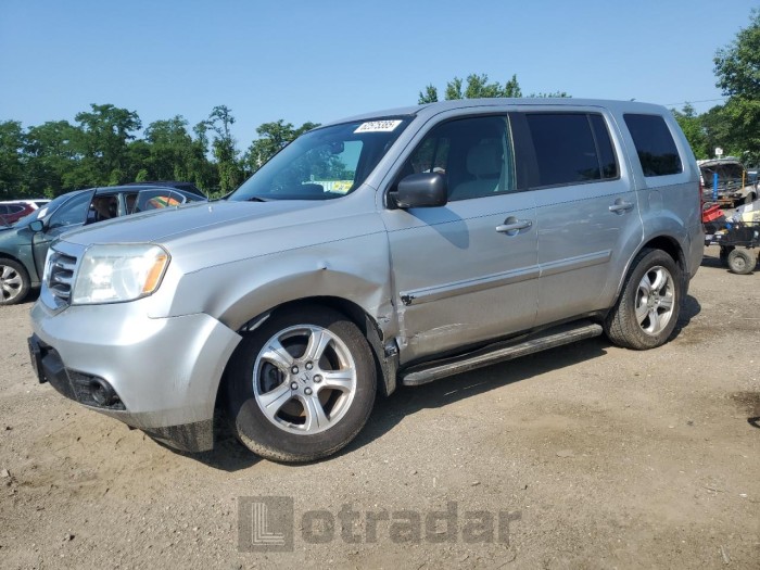 HONDA PILOT 2013 VIN 5FNYF4H24DB018510