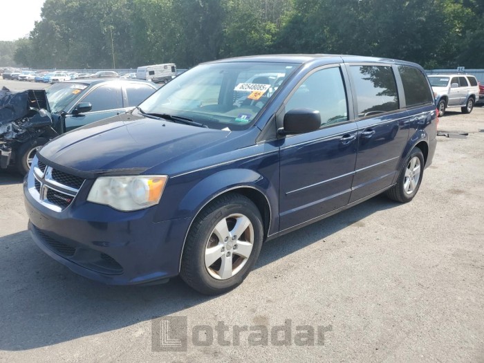 DODGE CARAVAN 2013 VIN 2C4RDGBGXDR761208