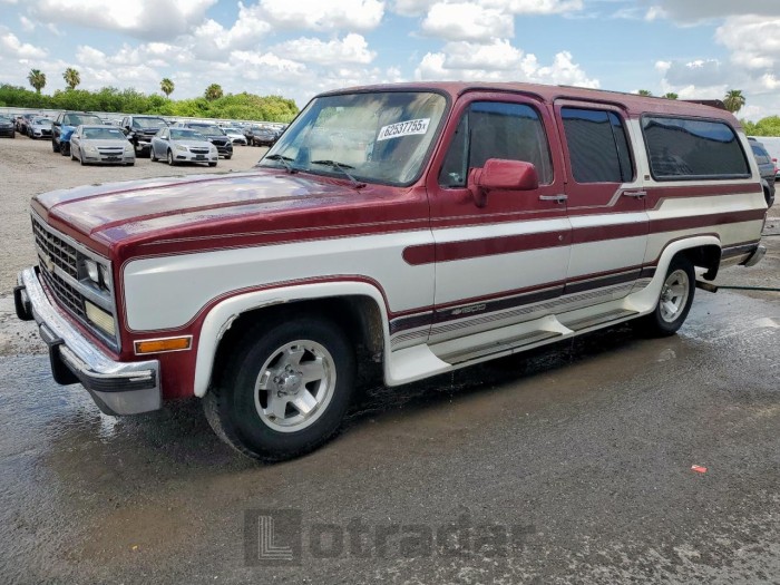 CHEVROLET SUBURBAN 1991 VIN 1GBER16K2MF148166