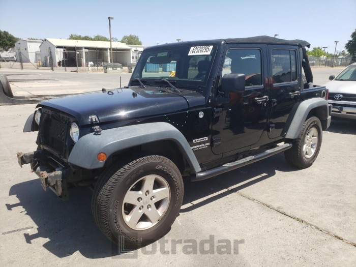 JEEP WRANGLER 2013 VIN 1C4BJWDG4DL643309
