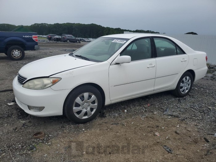 TOYOTA CAMRY 2005 VIN 4T1BE30K95U594872