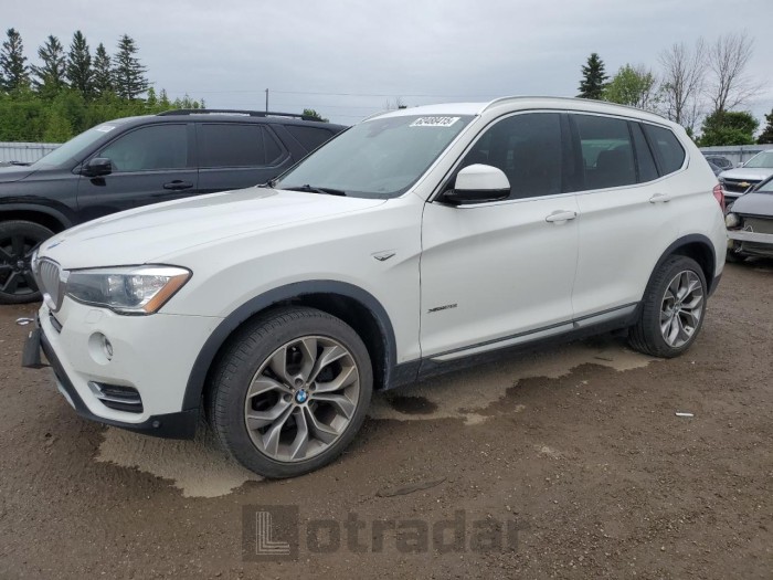 BMW X3 2016 VIN 5UXWX9C56G0D89899