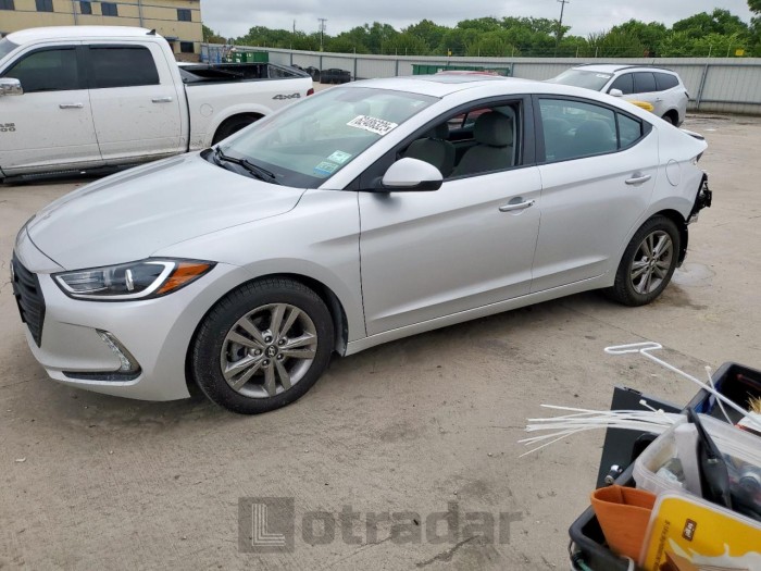 HYUNDAI ELANTRA 2018 VIN 5NPD84LF6JH266578