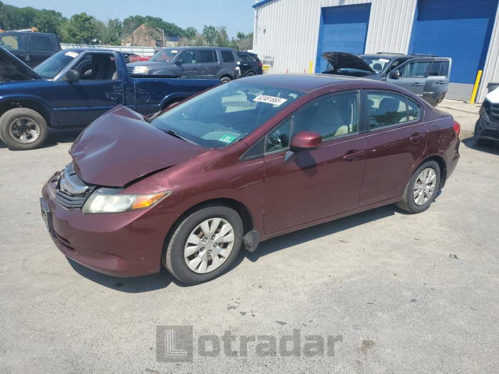 HONDA CIVIC 2012 VIN 19XFB2F52CE377332