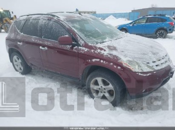 NISSAN MURANO 2005 VIN JN8AZ08W25W443584
