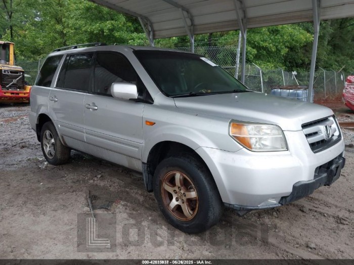 HONDA PILOT 2006 VIN 5FNYF18566B024899