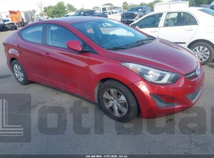 HYUNDAI ELANTRA 2016 VIN KMHDH4AE9GU643179