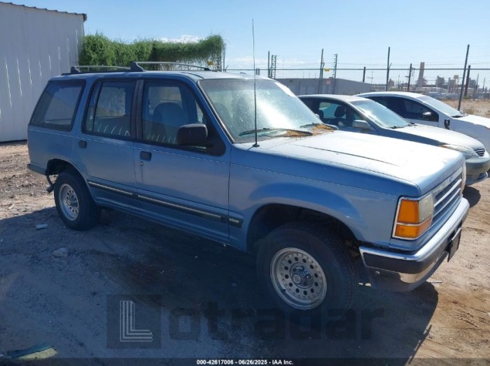FORD EXPLORER 1991 VIN 1FMDU34X0MUA51314