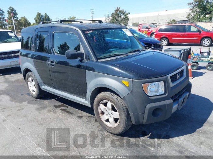 HONDA ELEMENT 2005 VIN 5J6YH176X5L003046