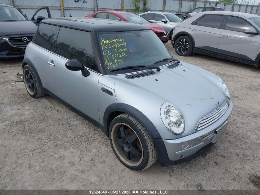 MINI COOPER 2003 WMWRC33493TE19286