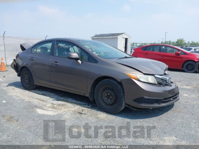 HONDA CIVIC 2012 VIN 2HGFB2F54CH032003