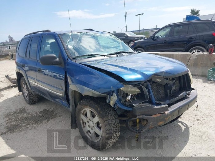 ISUZU ASCENDER 2005 VIN 4NUDT13S752702456