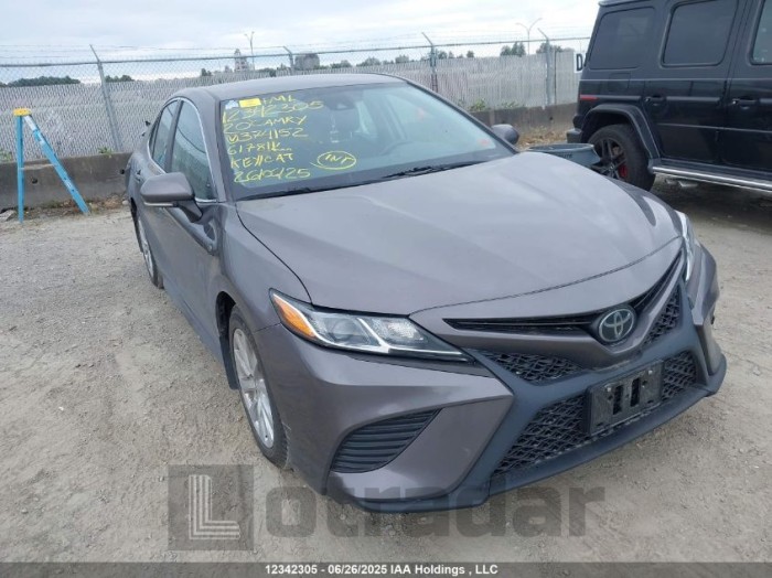 TOYOTA CAMRY 2020 VIN 4T1G11AK2LU374152