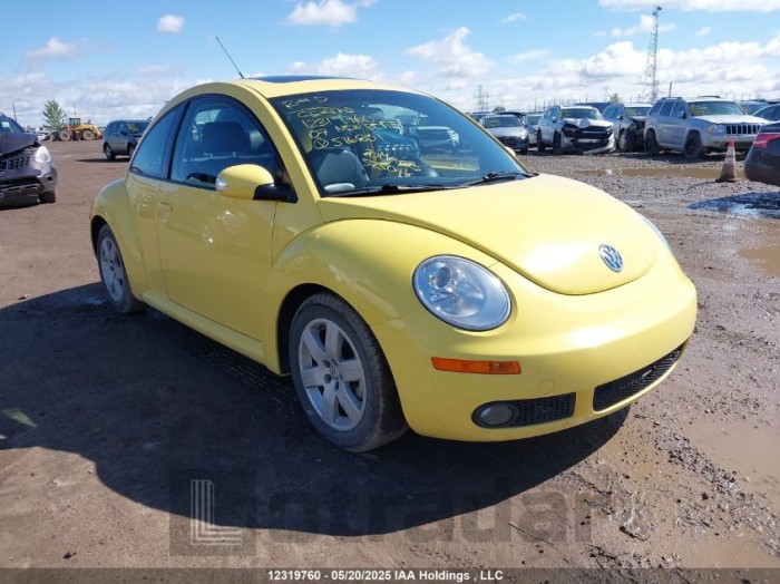 VOLKSWAGEN NEW BEETLE 2007 VIN 3VWSW21C47M516801