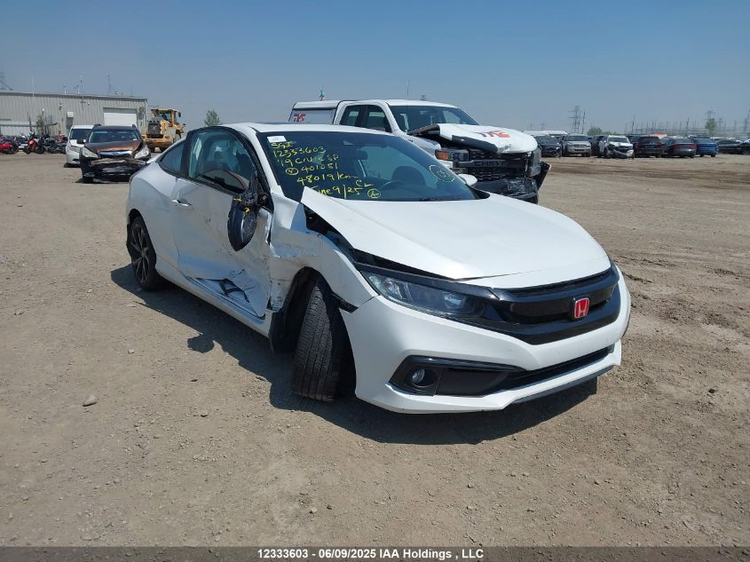 HONDA CIVIC 2019 2HGFC4A88KH401051