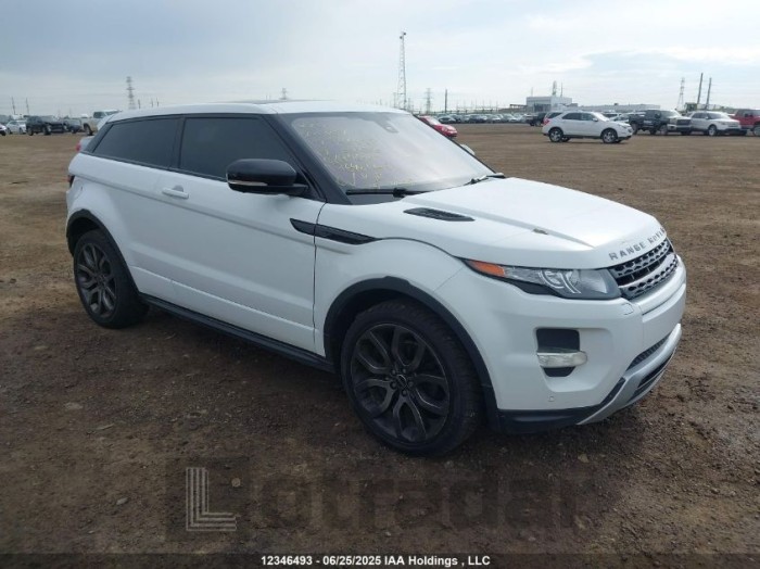 LAND ROVER RANGE ROVER EVOQUE 2012 VIN SALVT1BG6CH695600