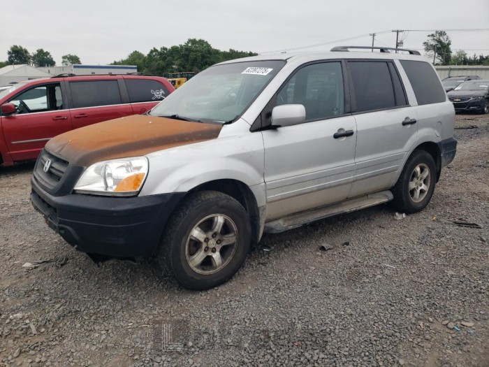 HONDA PILOT 2004 VIN 2HKYF18674H561515