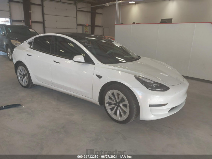 Tesla Model 3 2022 VIN 5YJ3E1EB1NF360367