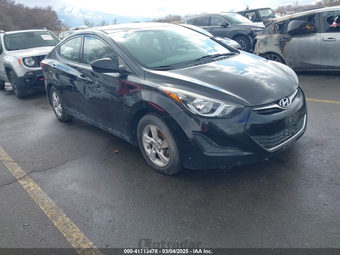 Hyundai Elantra 2015 VIN 5NPDH4AE8FH624300