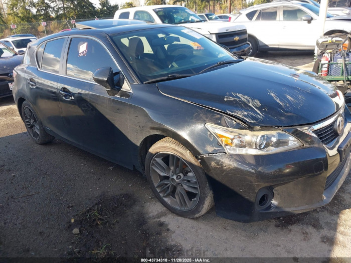 Lexus Ct 200h 2013 VIN JTHKD5BH1D2140497