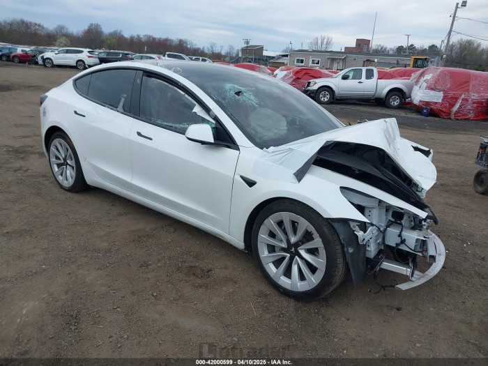 Tesla Model 3 2022 VIN 5YJ3E1EB2NF269947