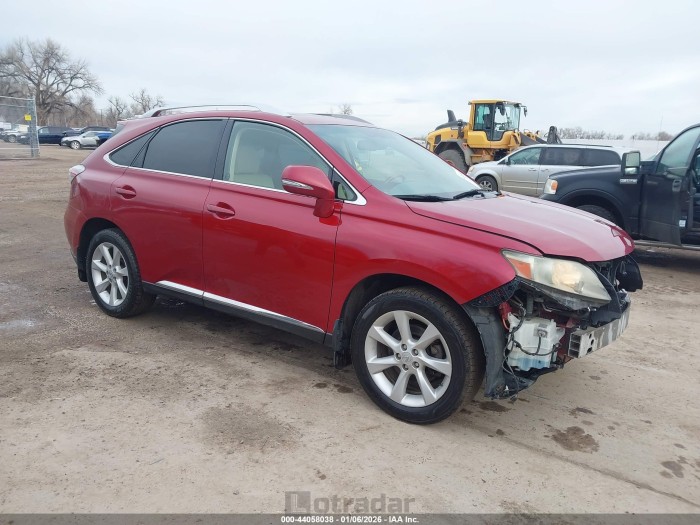 Lexus Rx 2012 VIN JTJBK1BA7C2444397