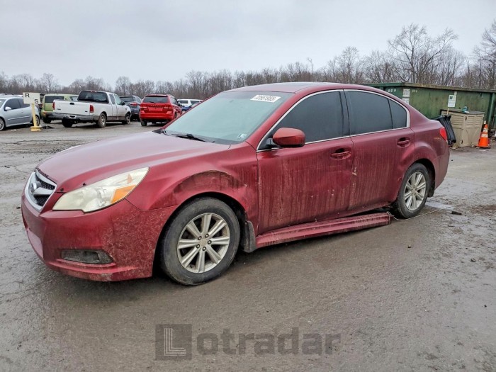Subaru LEGACY 2012 VIN 4S3BMBG66C3016631